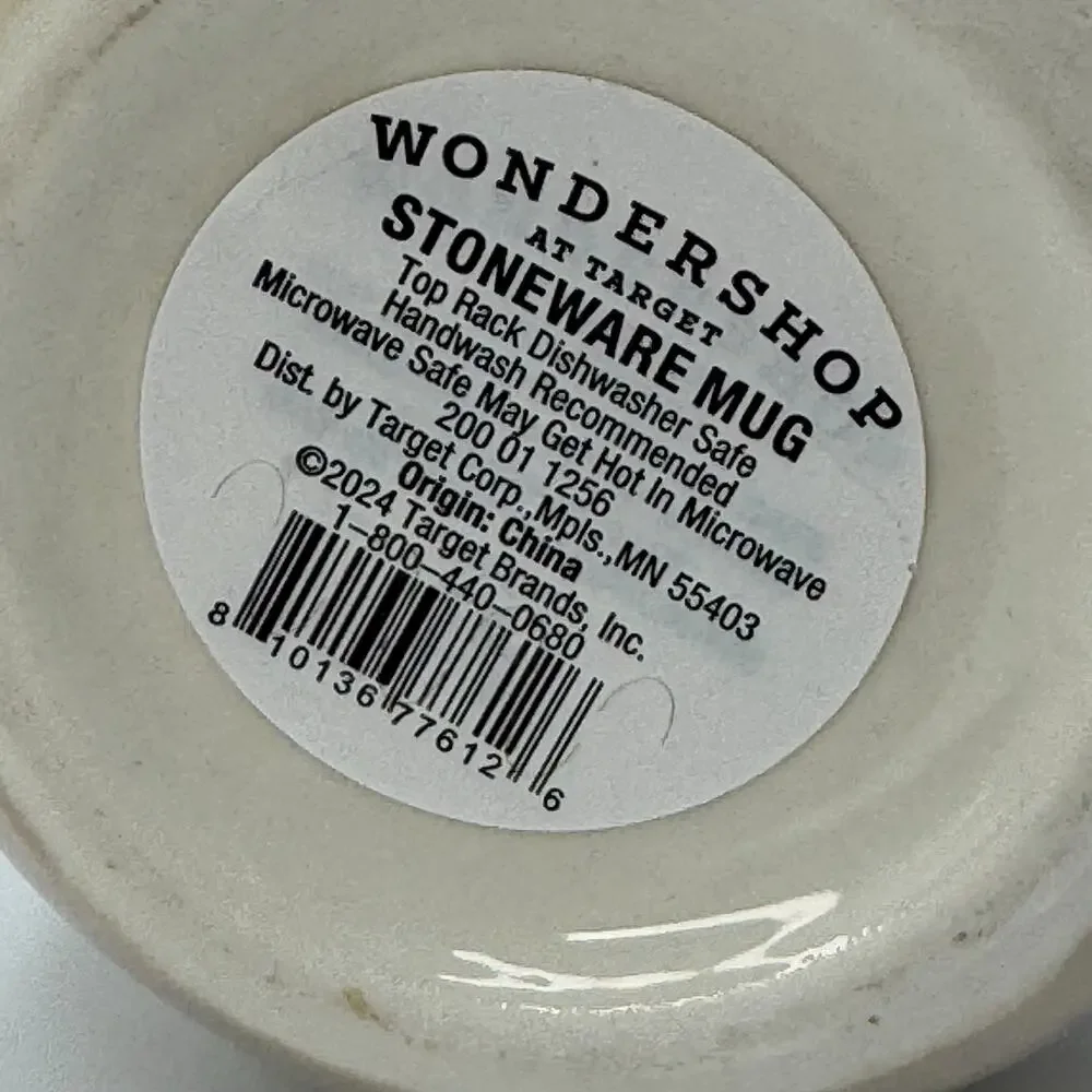 Wondershop‎ 2024 Stoneware Cat Mug Holiday Figural Coffee Cup Target NEW